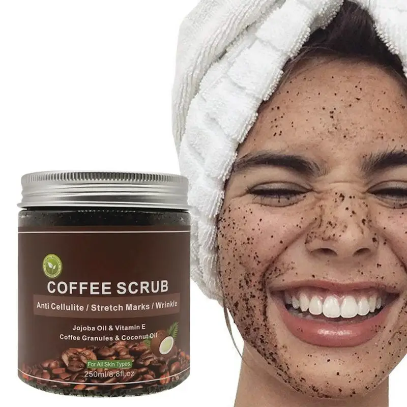 

Sea Salt & Coffee Body Scrub Coffee Grit Scrub For Dead Skin & Cellulite Removing Gentle Exfoliator & Super Moisturizer For Spa