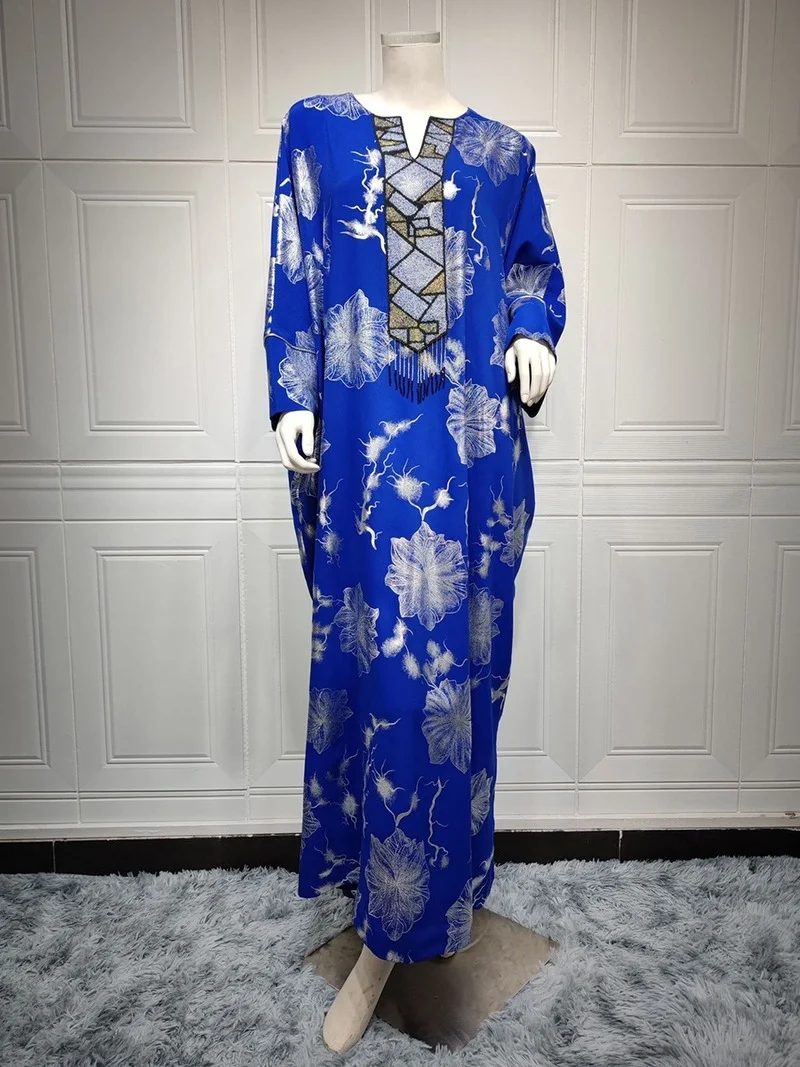 

Женское длинное платье-кимоно с рукавом «летучая мышь»