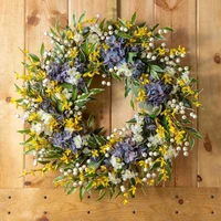 fashion forsythia garland bright colored breathtaking decorative wreath anti fade vibrant elegant door wreath home decor