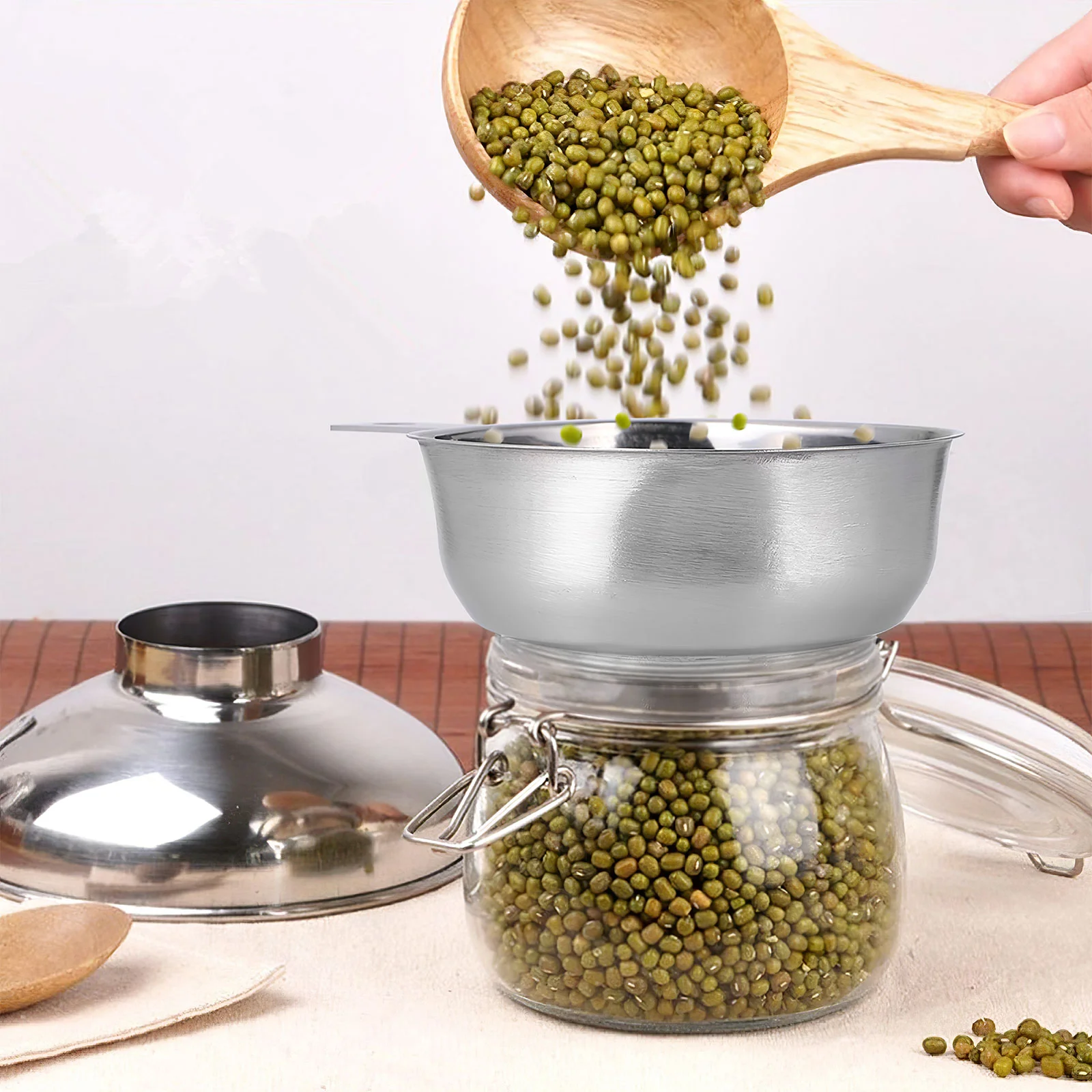 Воронка из нержавеющей стали воронка для джема канал с широким горлышком