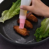 portable silicone oil bottle with brush high temperature grill oil brush liquid oil pastry cooking baking bbq tool kitchen tools