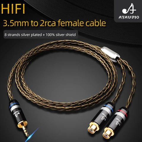 Аудиокабель HiFi 3,5 мм - 2RCA ATAUDIO