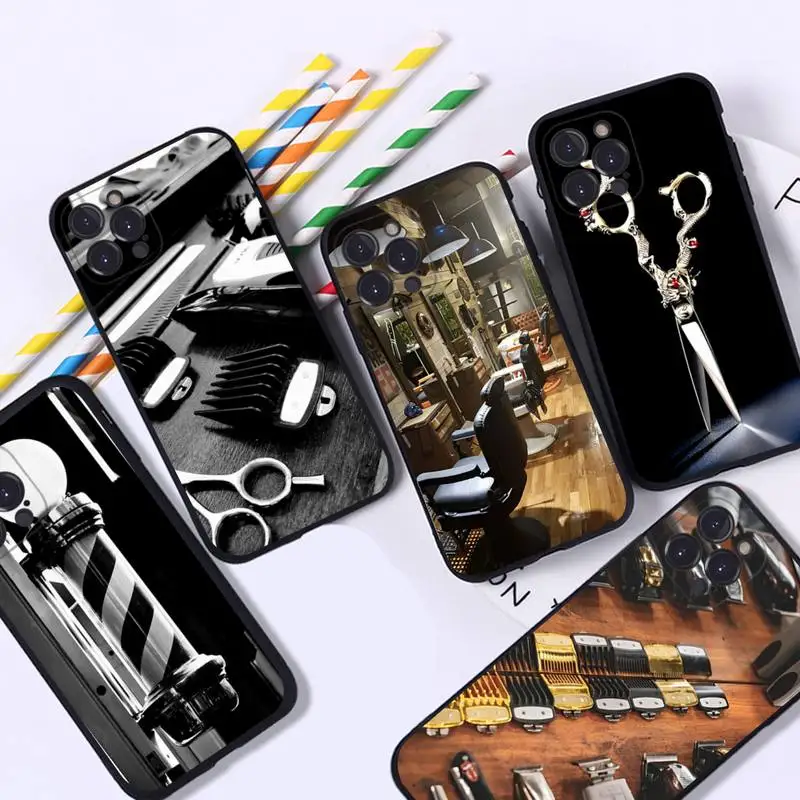 

Barber Shop Hair Stylist Tools Customer Phone Case For iPhone 8 7 6 6S Plus X SE 2020 XR XS 14 11 12 13 Mini Pro Max Mobile Case
