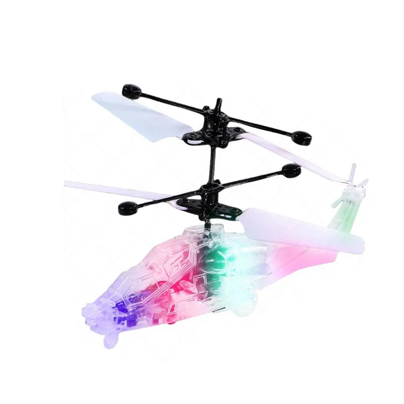Яркий Мини-Дрон со светодиодной подсветкой индукционный Квадрокоптер