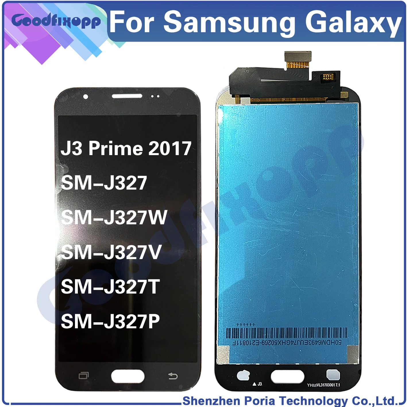 ЖК-дисплей с сенсорным экраном и дигитайзером в сборе для Samsung Galaxy J3 Prime 2017, J327U, J327A, J327P, J327T1, J327V, J327T, J327