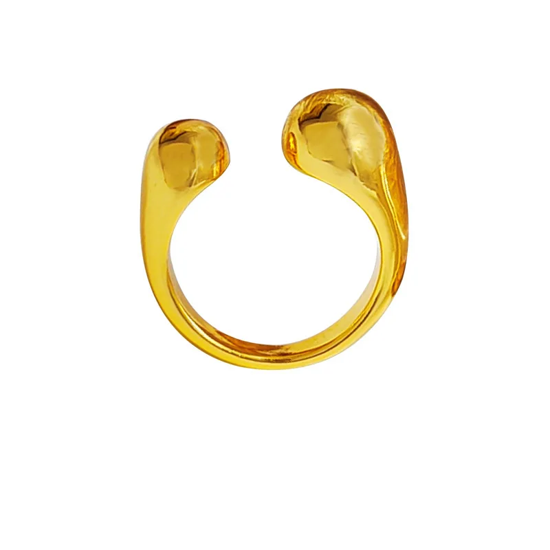 Модные ювелирные изделия геометрические металлические кольца Лидер продаж