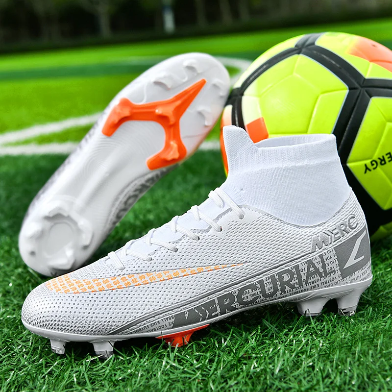 Professional FG TF High-top Sock Men's Football Boots High-quality Breathable Male Soccer Sneakers Non-slip Men's Football Shoes