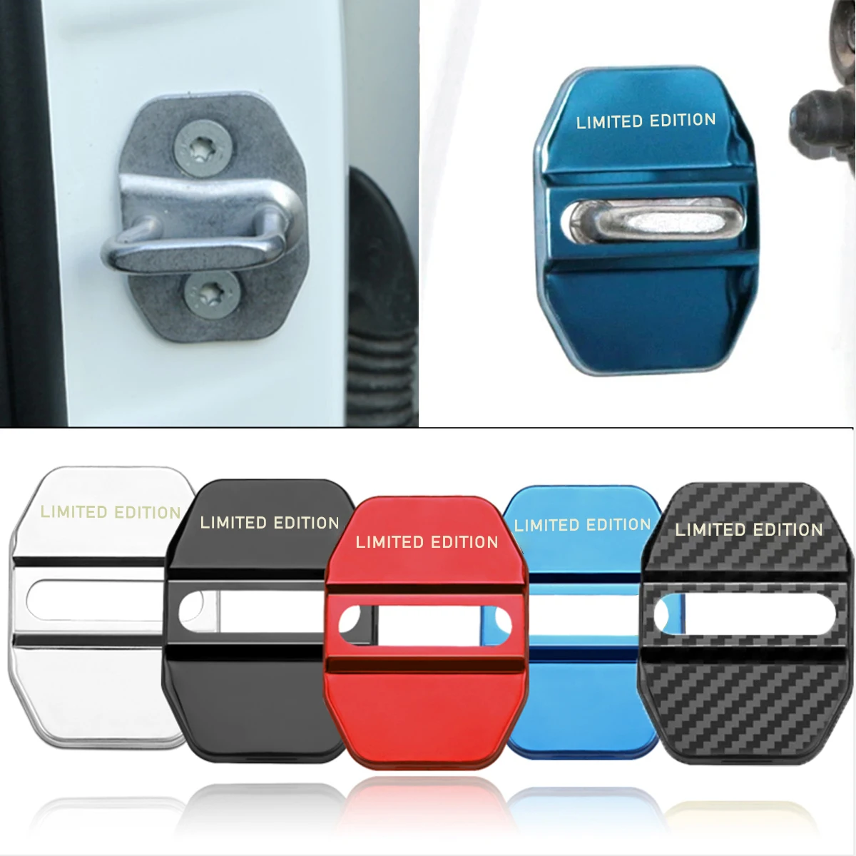 4 шт. декоративная пряжка для дверного замка Toyota Lexus Nissan Chevrolet Hyundai KIA