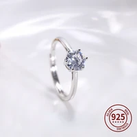 jewelry diamond ring women s925 sterling silver ring birthday gift wedding ring zircon engagement ring high jewelry wholesale