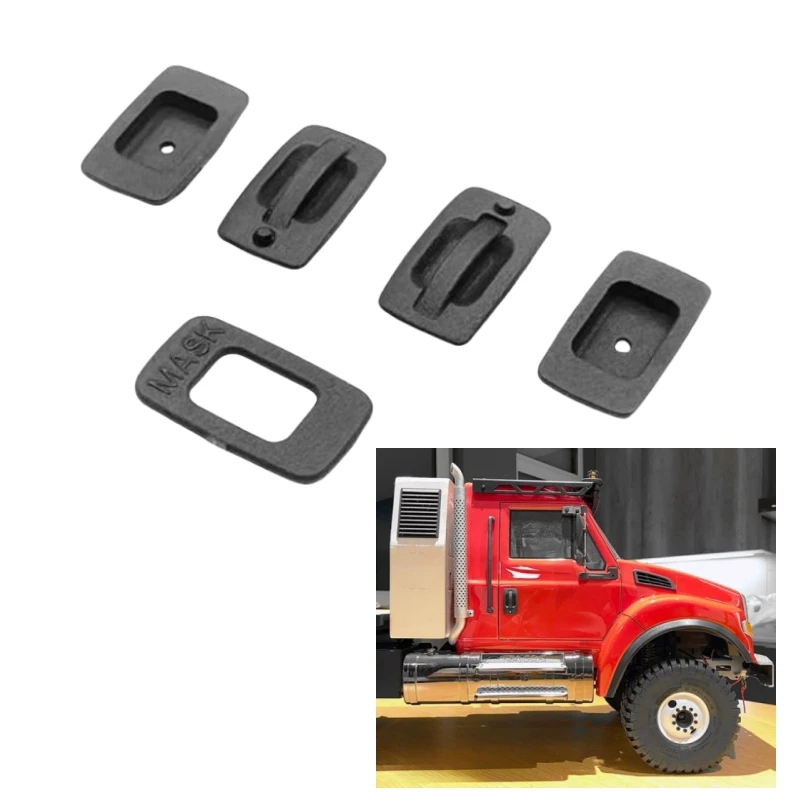 Набор дверных ручек кабины Cchand для радиоуправляемого прицепа TRX-6 Ultimate RC Hauler Trailer