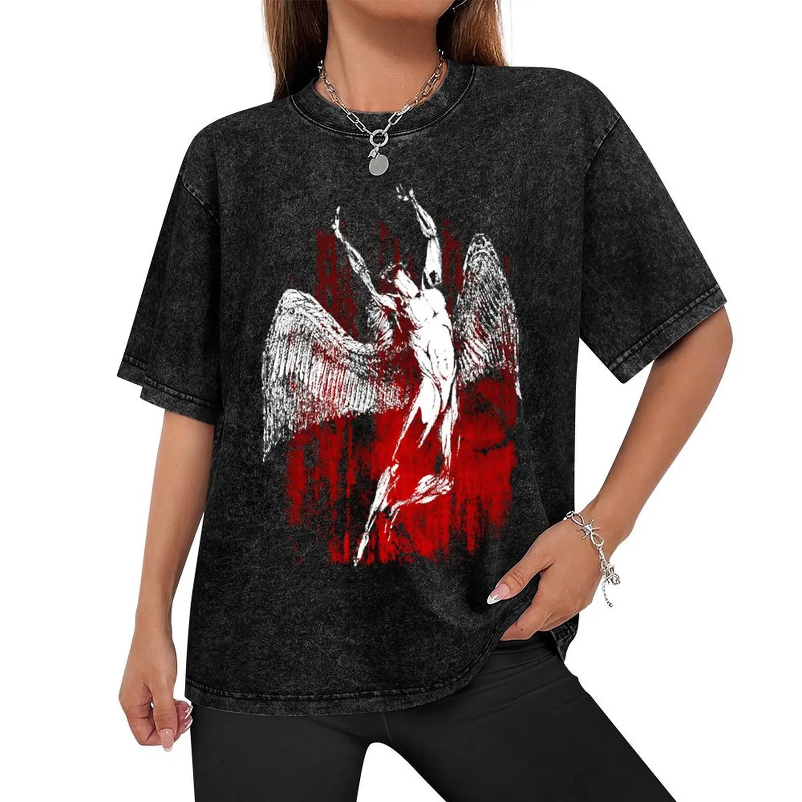 1 bestie красная текстура icarus zeppelin лучшая трендовая футболка одежда в стиле аниме