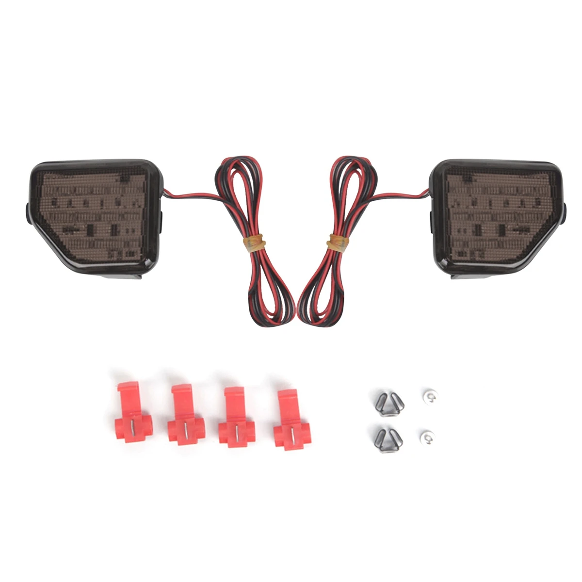 

2Pcs LED Rear Bumper Reflector for Jeep Wrangler JL 2018-2022 Tail Light LED Side Marker Lamps Smoke Lens