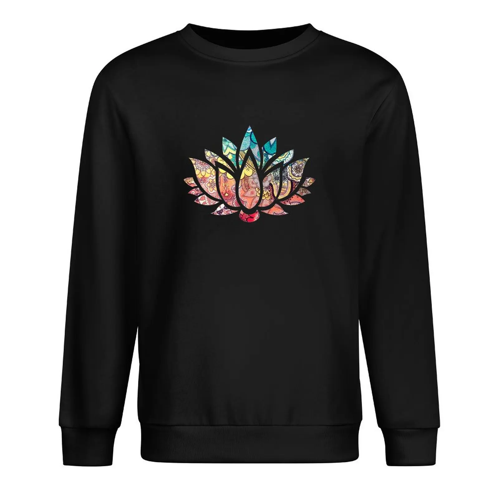 Кундалини Йога - Рубашка Чакра Лотос Пуловер с цветком Толстовка капюшоном в