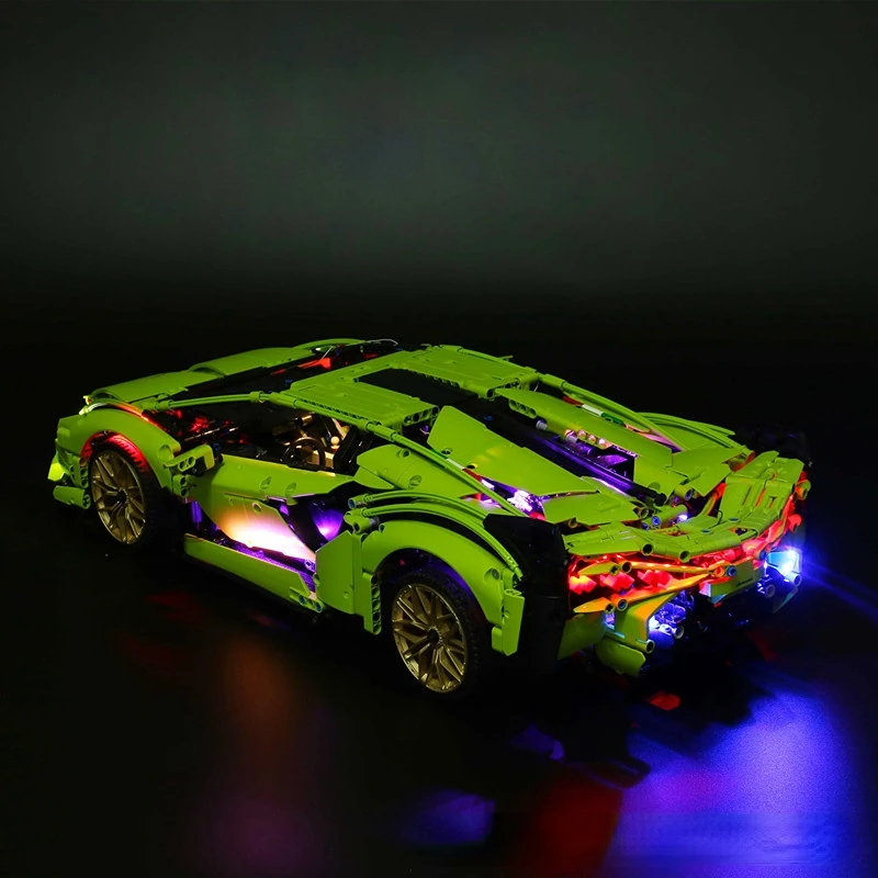 

LED Light Set and APP Control Motor Set For High Tech 42115 Lamborghinis Sian Fkp37 Building Blocks No Model Bricks Included