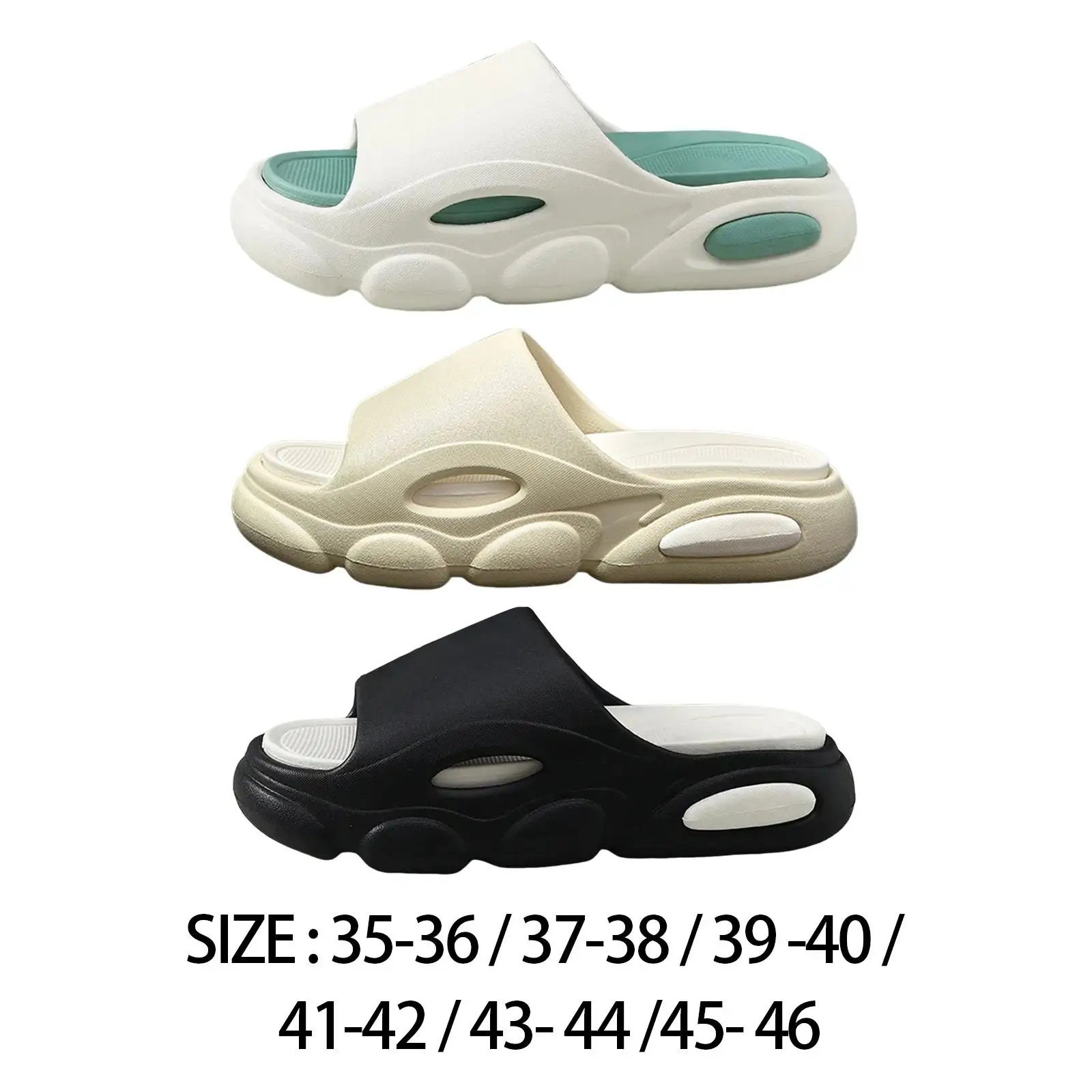 

Шлепанцы унисекс из ЭВА, сандалии на толстой подошве, Нескользящие, удобные для мужчин и женщин, для дома, пляжа, ванной комнаты, дома