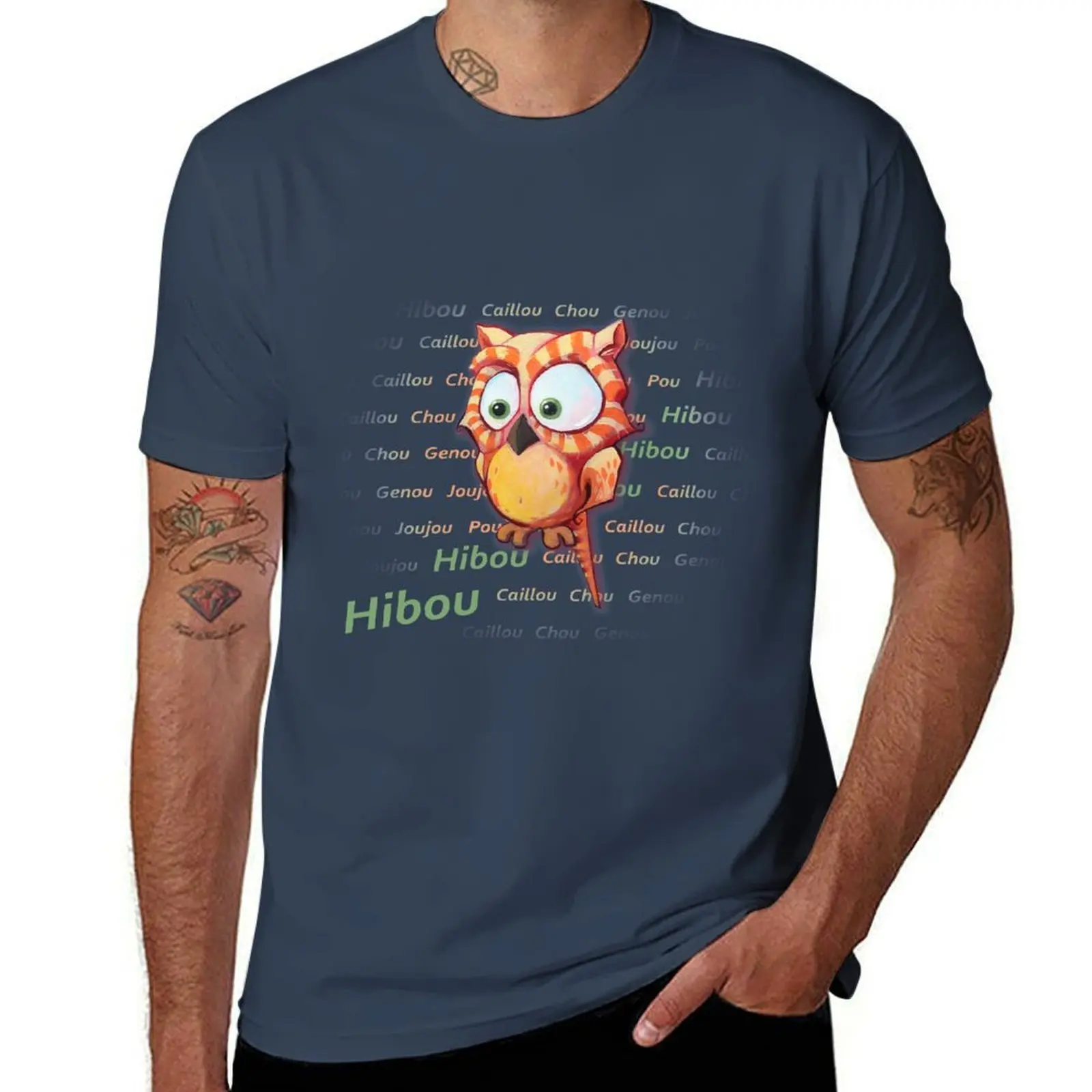 Фото Футболка Hibou, Chou, Genou, быстросохнущая спортивная футболка с короткими рукавами №1