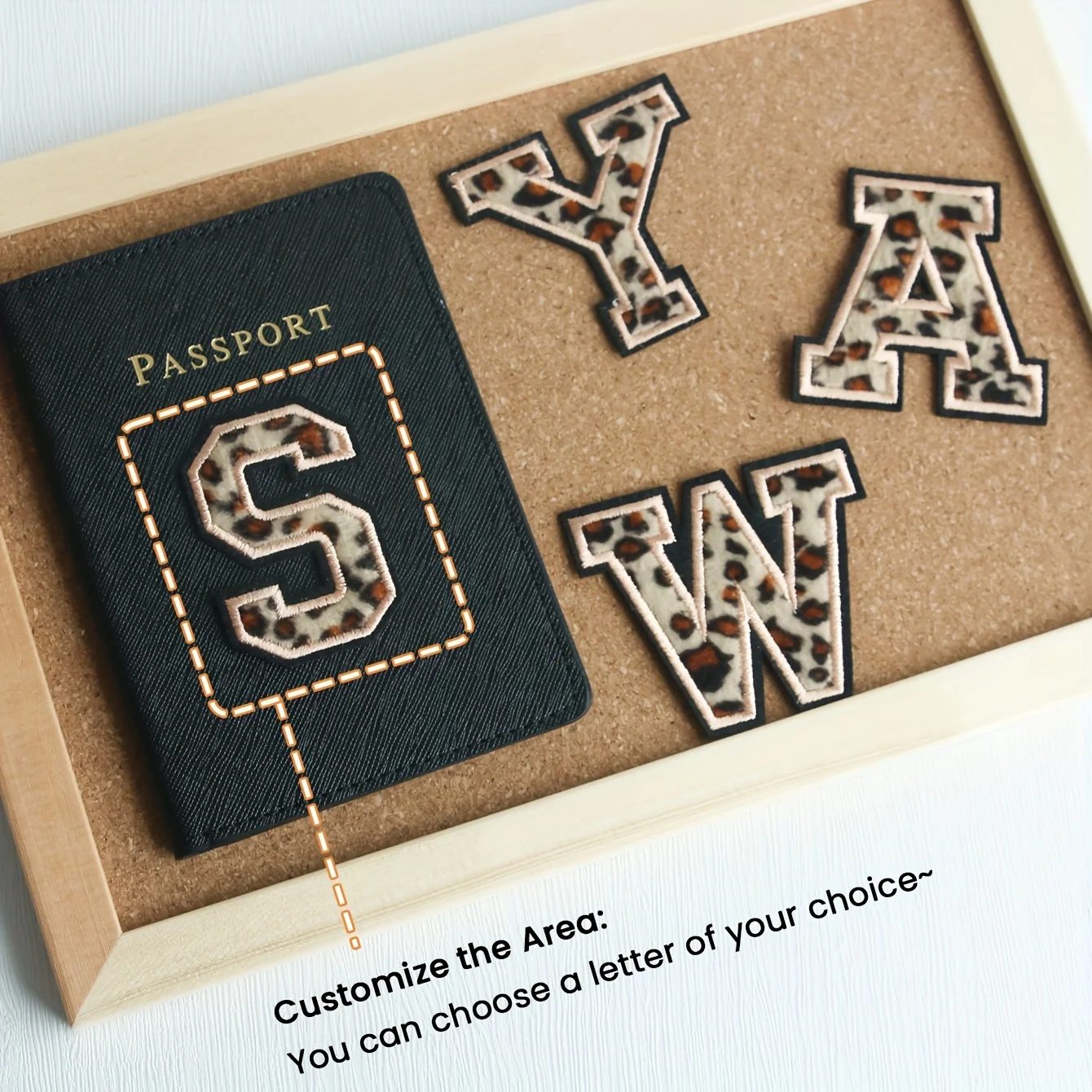 Персонализированная обложка для паспорта индивидуальная нашивка с леопардовым