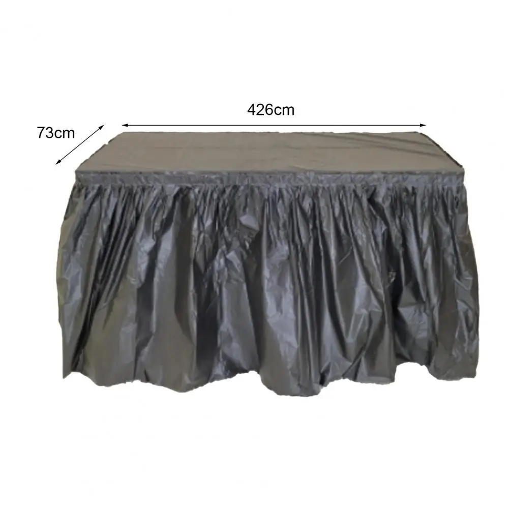 

PEVA Novel Waterproof Self-adhesive Table Skirt Cover Multi-color Table Skirt Cover Practical for Kitchen