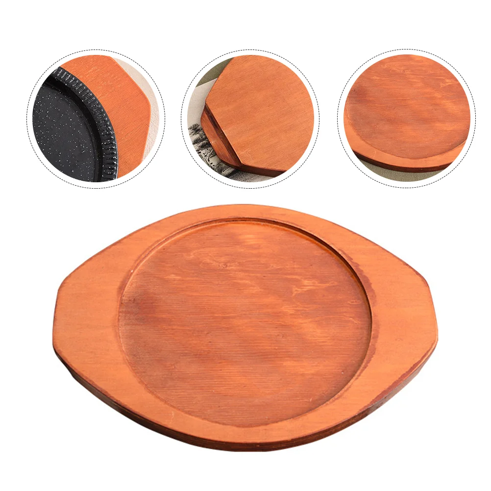 

Trivet Bowl Mat Casserole Stone Wooden Wood Hot Base Pot Korean Pad Holder Dish Heat Trivets Bibimbap Dolsot Round Underliner