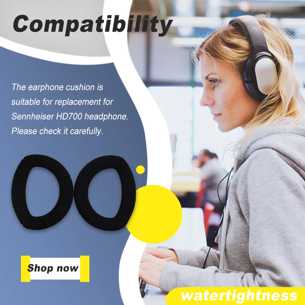 

Кожаные амбушюры с зажимом для Sennheiser 700