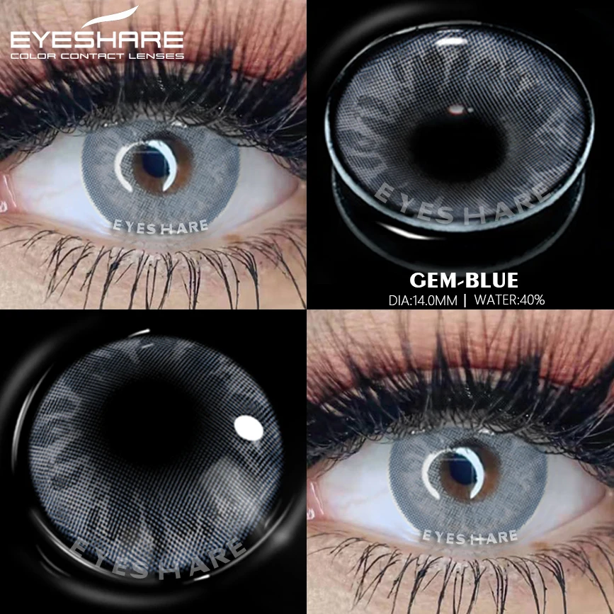 Контактные линзы EYESHARE цвет Эд цветные контактные для глаз красоты косметические
