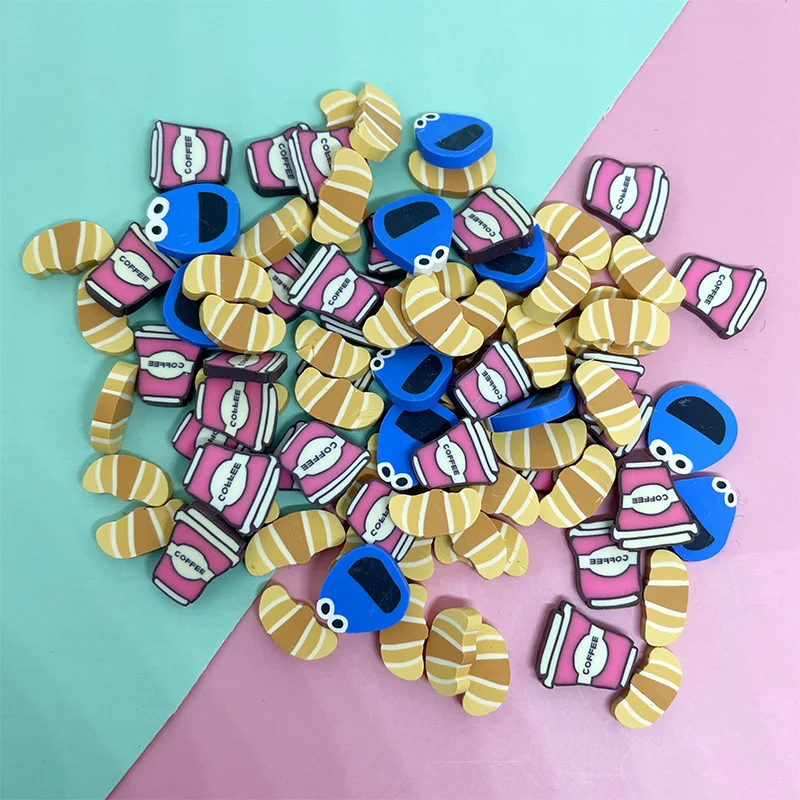 50 г/лот мультяшная кофейная чашка для хлеба полимерные ломтики поддельные