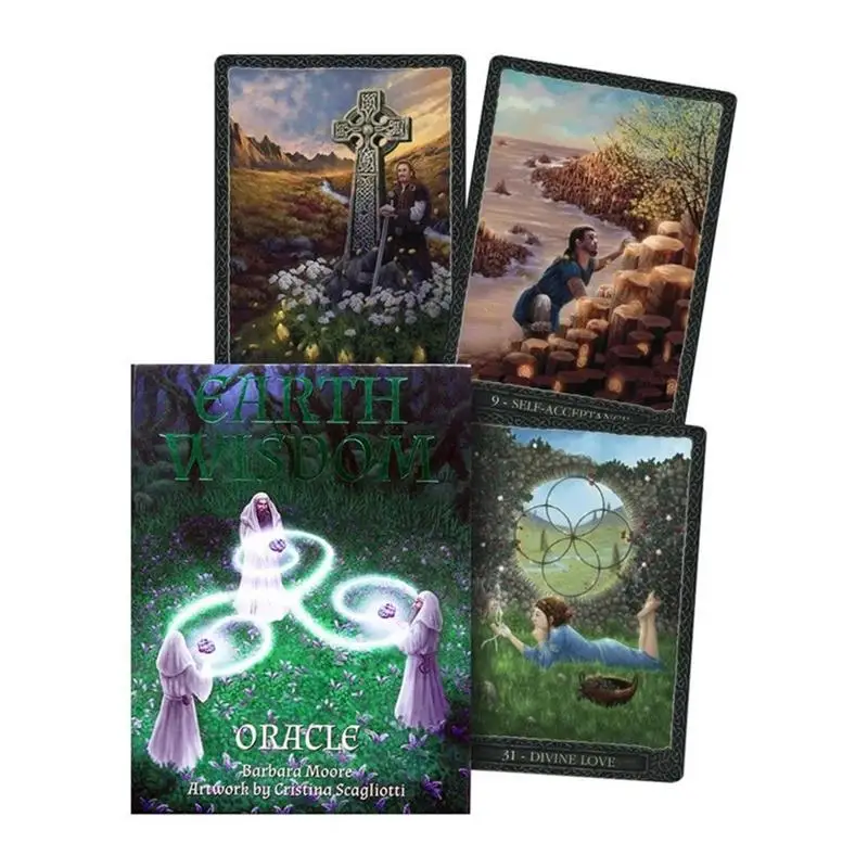 

English Tarot Earth Wisdom Oracle Cards For Party Game Playing Cards Deck Portable Oracle Cards Tarot Cards In Stocks