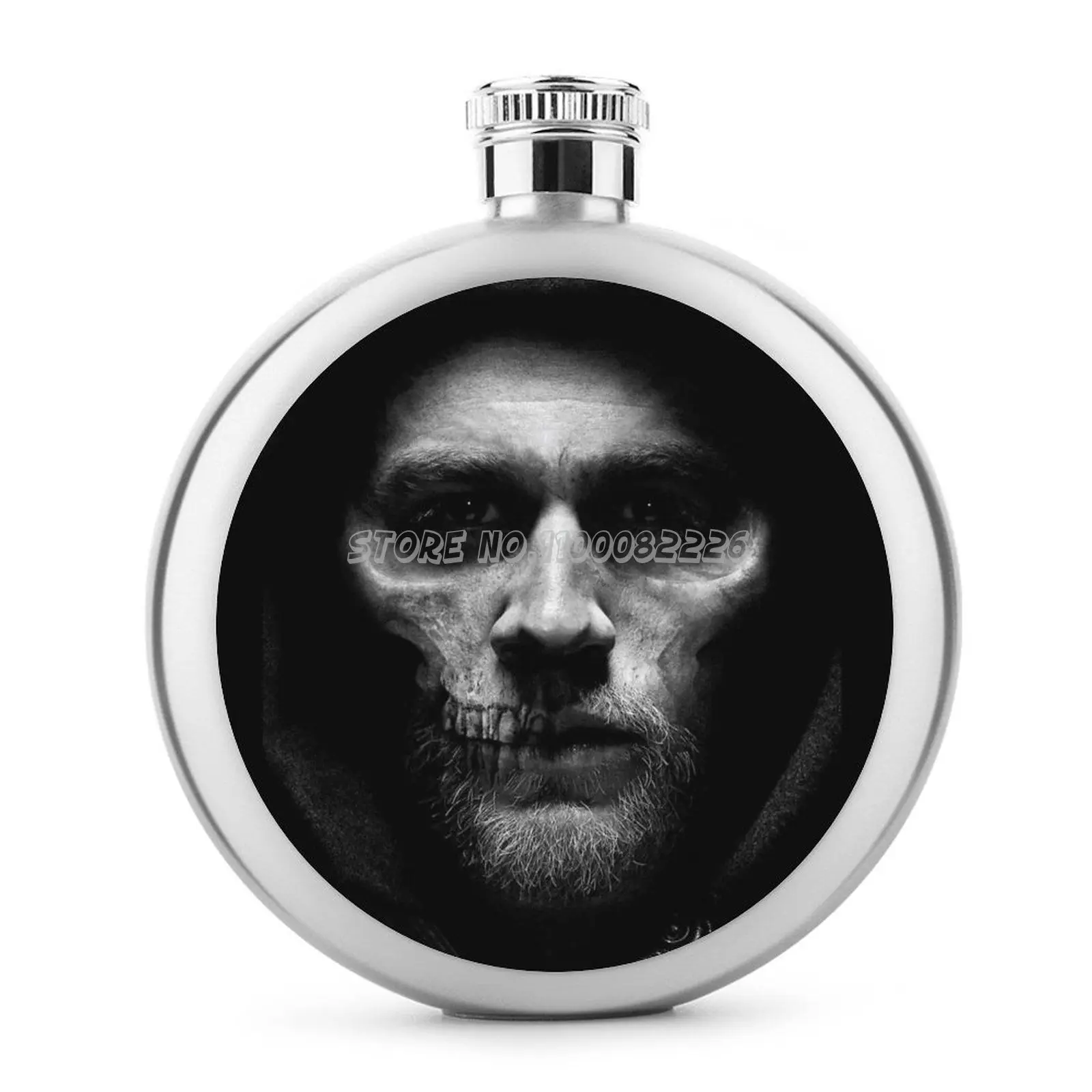 Фляжка Jax с черепом и лицом маленькая фляжка из нержавеющей стали портативная