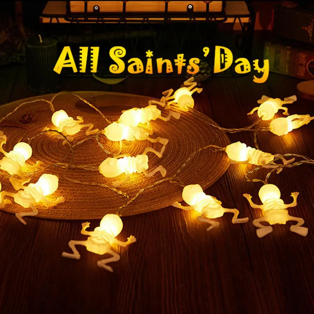

Ip44 Waterproof String Light Festive Skeleton String Lights Waterproof Battery-operated Rechargeable for Indoor Outdoor
