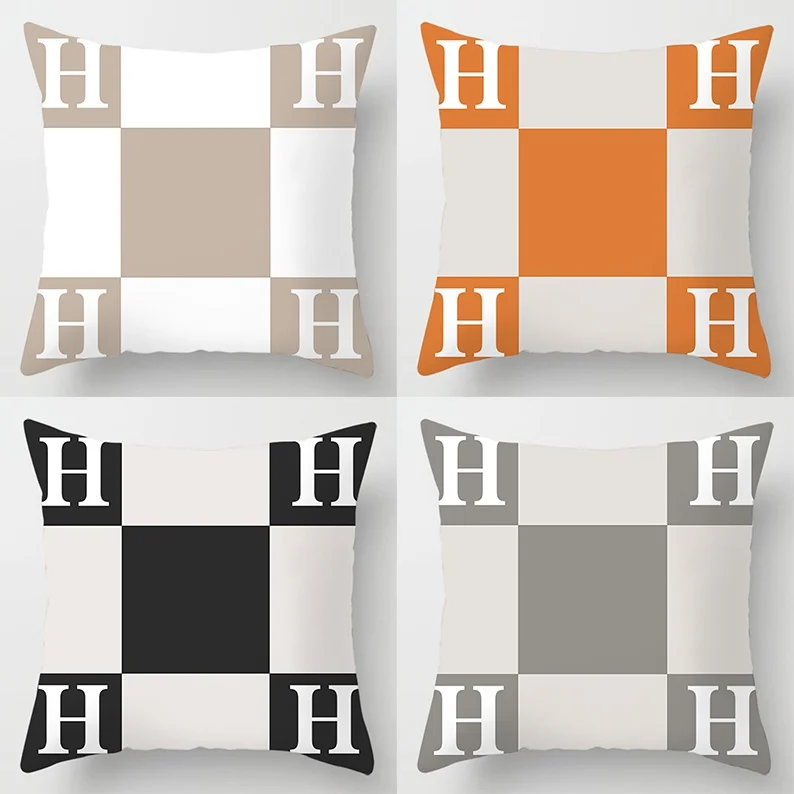

H Series Throw Pillow Gift Home Office Decoration Throw Pillow Bedroom Sofa Car Cushion Cover (45cm * 45cm)