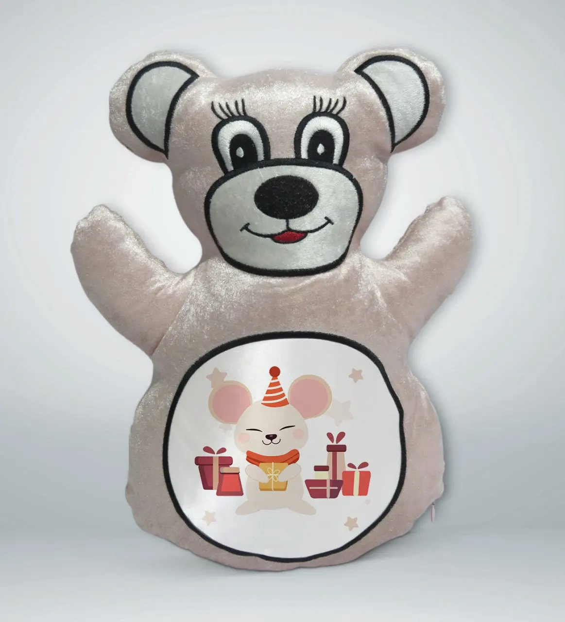 

BK подарок, милая мышь, дизайнерский кремовый Мишка Тедди yastekk-1