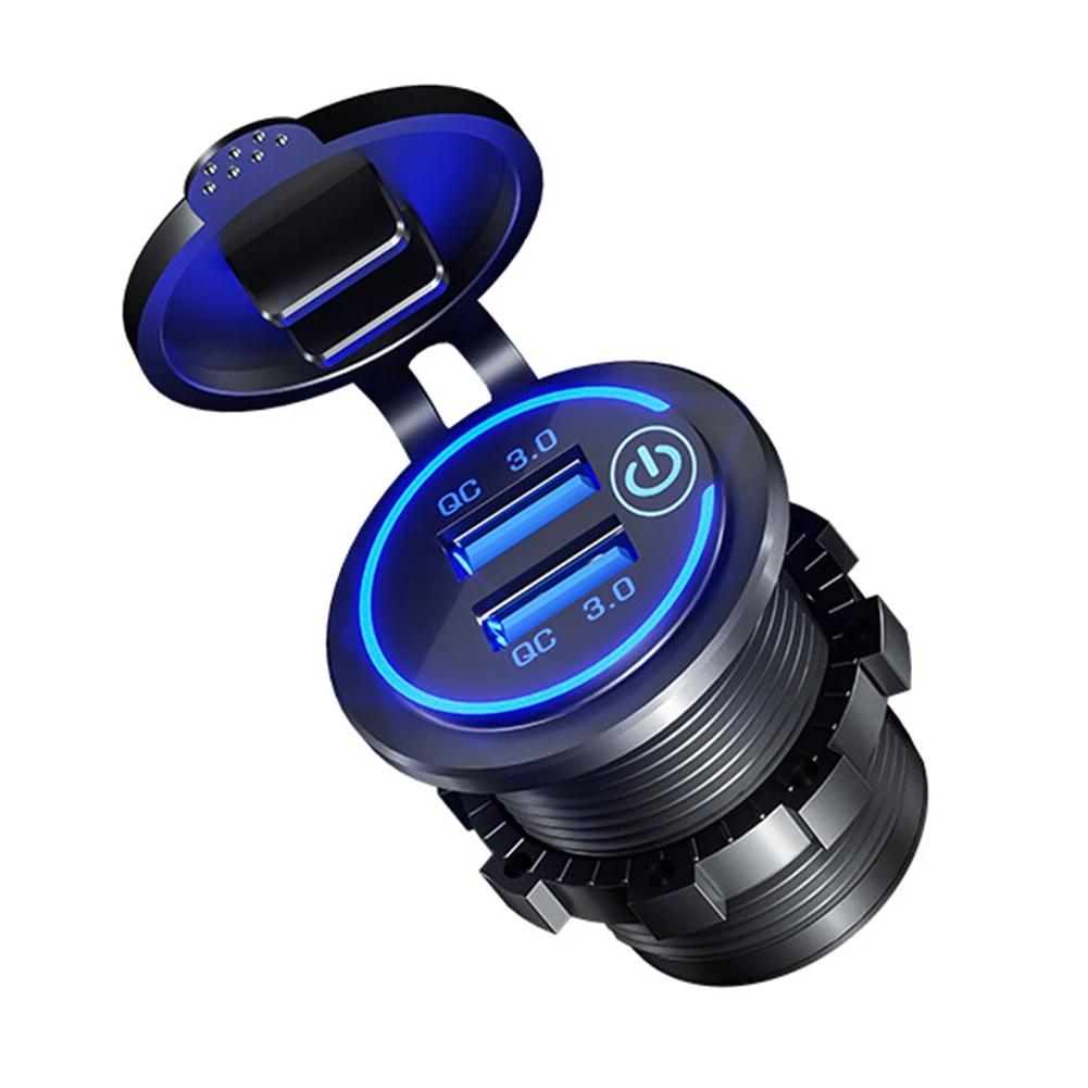 

Мобильный телефон грузовик, быстрая тележка для гольфа с двумя USB-портами, лодка, мотоцикл, быстрая зарядка 3,0, чувствительное Сенсорное унив...