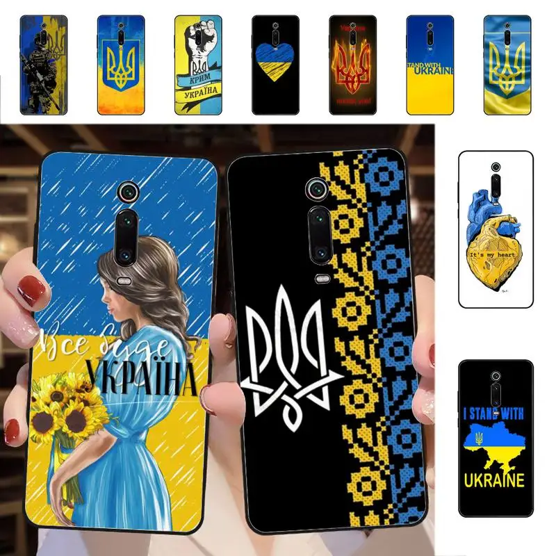 

YNDFCNB Hot Ukraine Flag Pattern Phone Case for Redmi 5 6 7 8 9 A 5plus K20 4X S2 GO 6 K30 pro