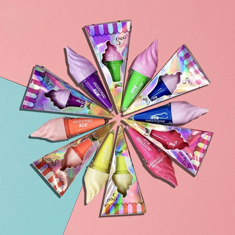 

Hot lipstick make-up kit Use fluorescent eye shadow and lip gloss without staining