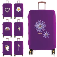 elastic luggage protective cover daisy print fashion case suitcase fit 18 28 trolley baggage dust covers travel accessories