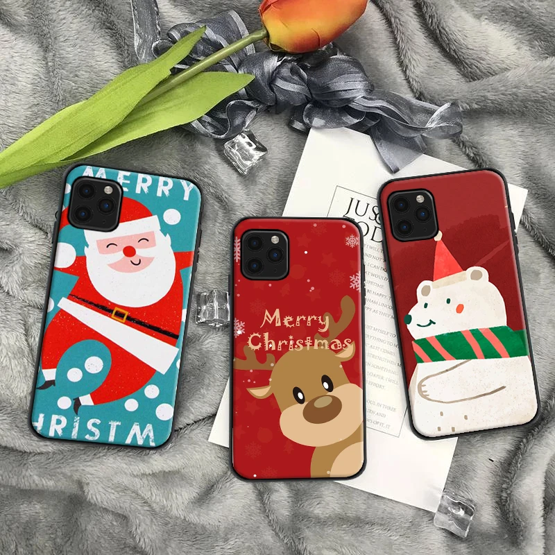 

Christmas Day Phone Case For iPhone 11 12 13 Pro XS MAX 12 13 Mini X XR SE 2020 Back Cover Carcasa Funda