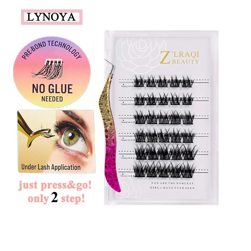 

Набор для наращивания накладных ресниц, натуральная черная невидимая лента «сделай сам» без клея, 24 часа без повреждений