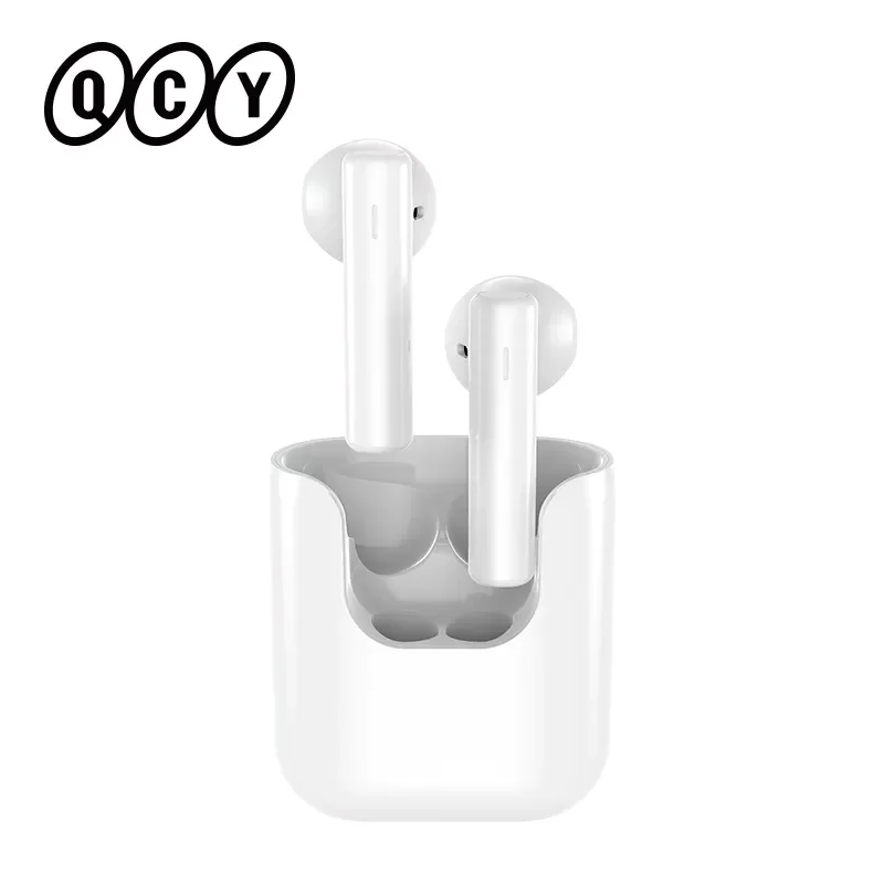 

QCY T12 smart wireless earphone semi in ear Bluetooth TWS headphone 13mm driver earbuds low latency headset with MIC HD call