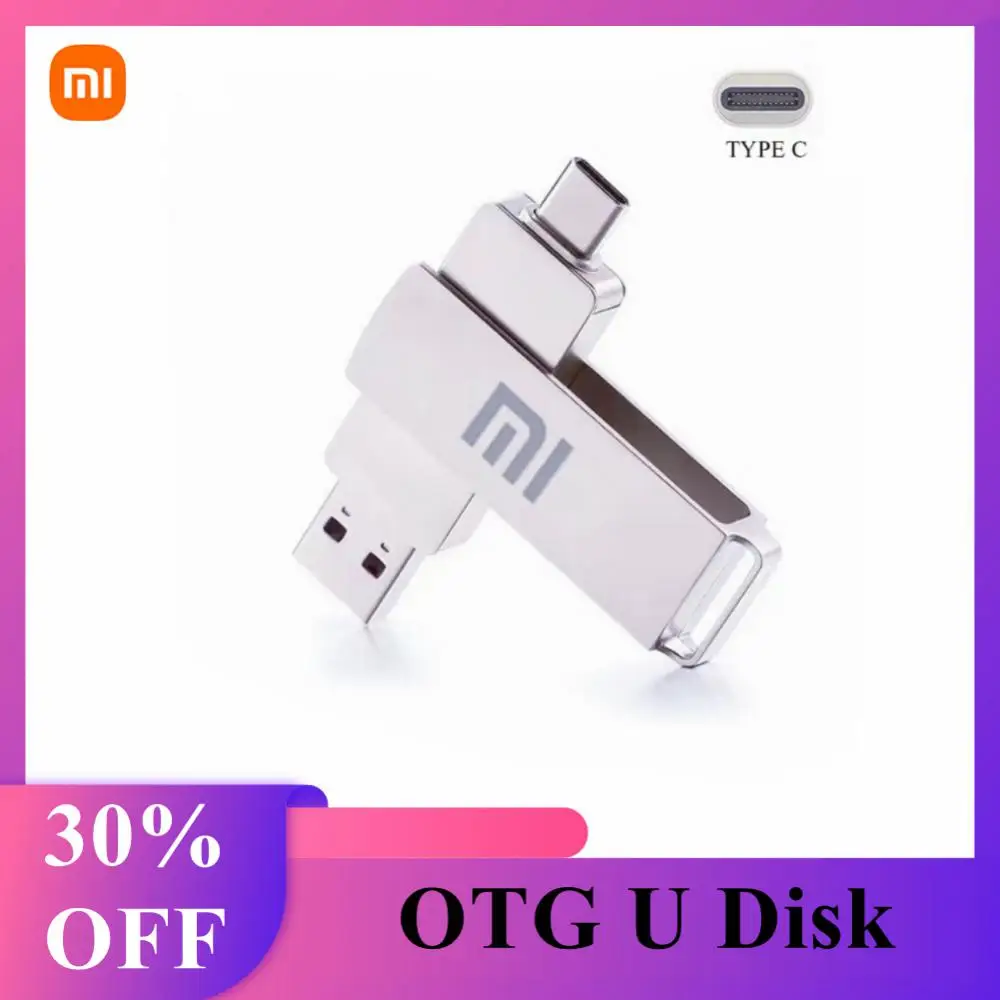

Оригинальный Высокоскоростной USB-флеш-накопитель XIAOMI, флеш-накопитель OTG, Флэшка USB, 1 ТБ, 512 ГБ, 256 ГБ, 128 ГБ, вращающийся для Android Micro/PC