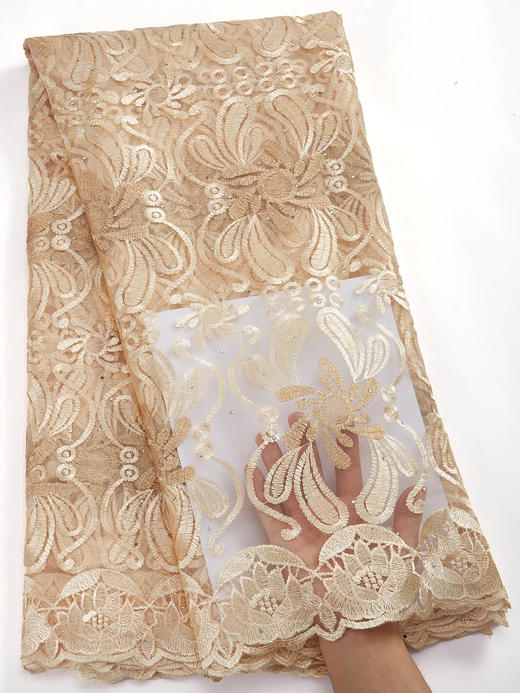 Zhenguiru Latest French Nigerian Laces Fabrics African Lace Fabric For Wedding Party African French Tulle Lace A2892