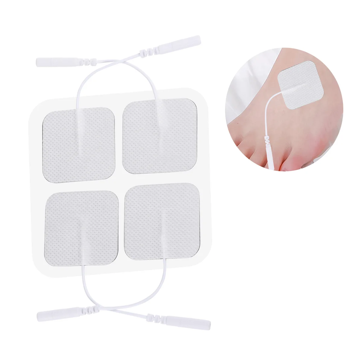 

40PCS 2.0 Hole Electrode Custom-made Physiotherapy Patch Body Electrode for Home Store Salon