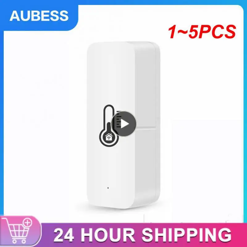 

Датчик температуры и влажности Tuya Wi-Fi Zigbee, устройство для мониторинга дома и дома, 1 ~ 5 шт.