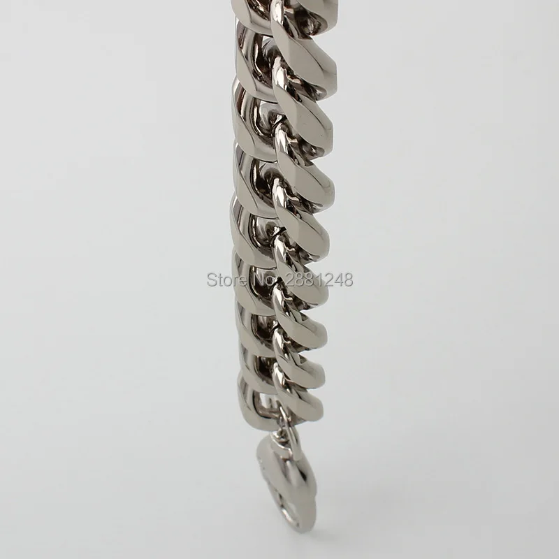 27mm Aluminum Chain Light Weight Design Super Fire Mini Coin Purse Thick Chain Strap Crossbody Underarm Bag Accessories 30-130CM