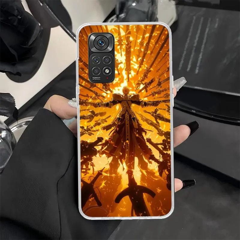 Чехол для телефона Fate Zero Stay Night Gilgamesh Xiaomi Redmi Note 14 13 12 11 Pro Plus 12S 11S 10S 10 11E 11T 9 9S Soft Shoc