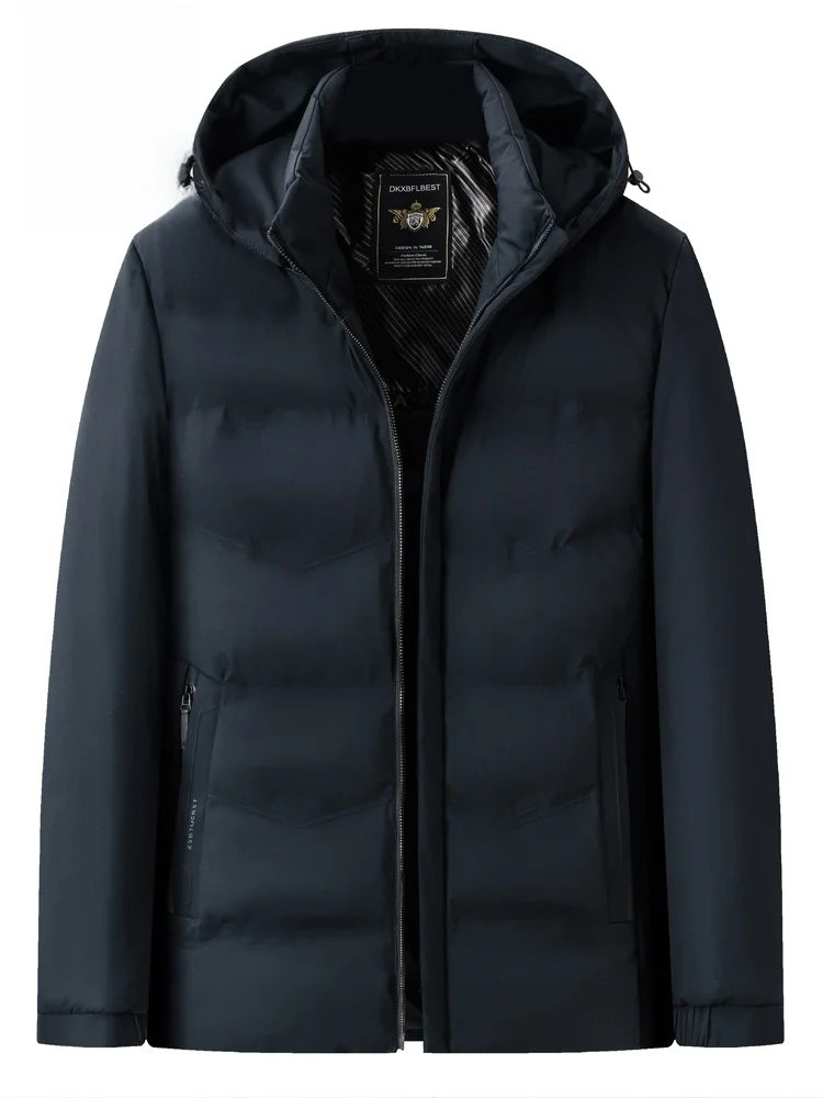 Мужское свободное пальто с хлопковой подкладкой Дятел зимняя мужская пуховая