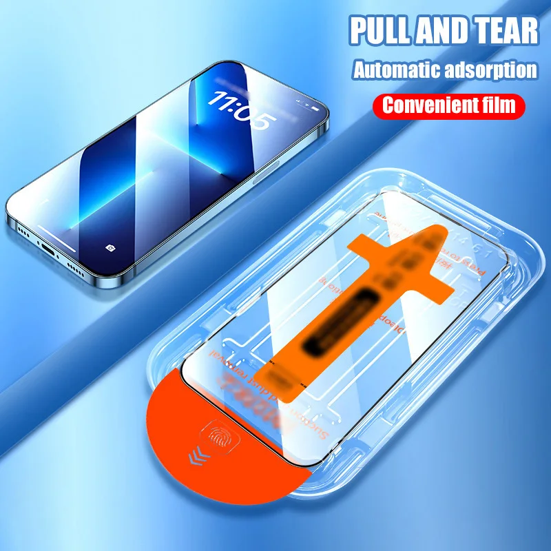1-3PCS Automatic Installation Screen Protector For Xiaomi Redmi Note 13 12 11 10 9 8 7 Pro Mi 13T 12T 11T 11X 10T Lite