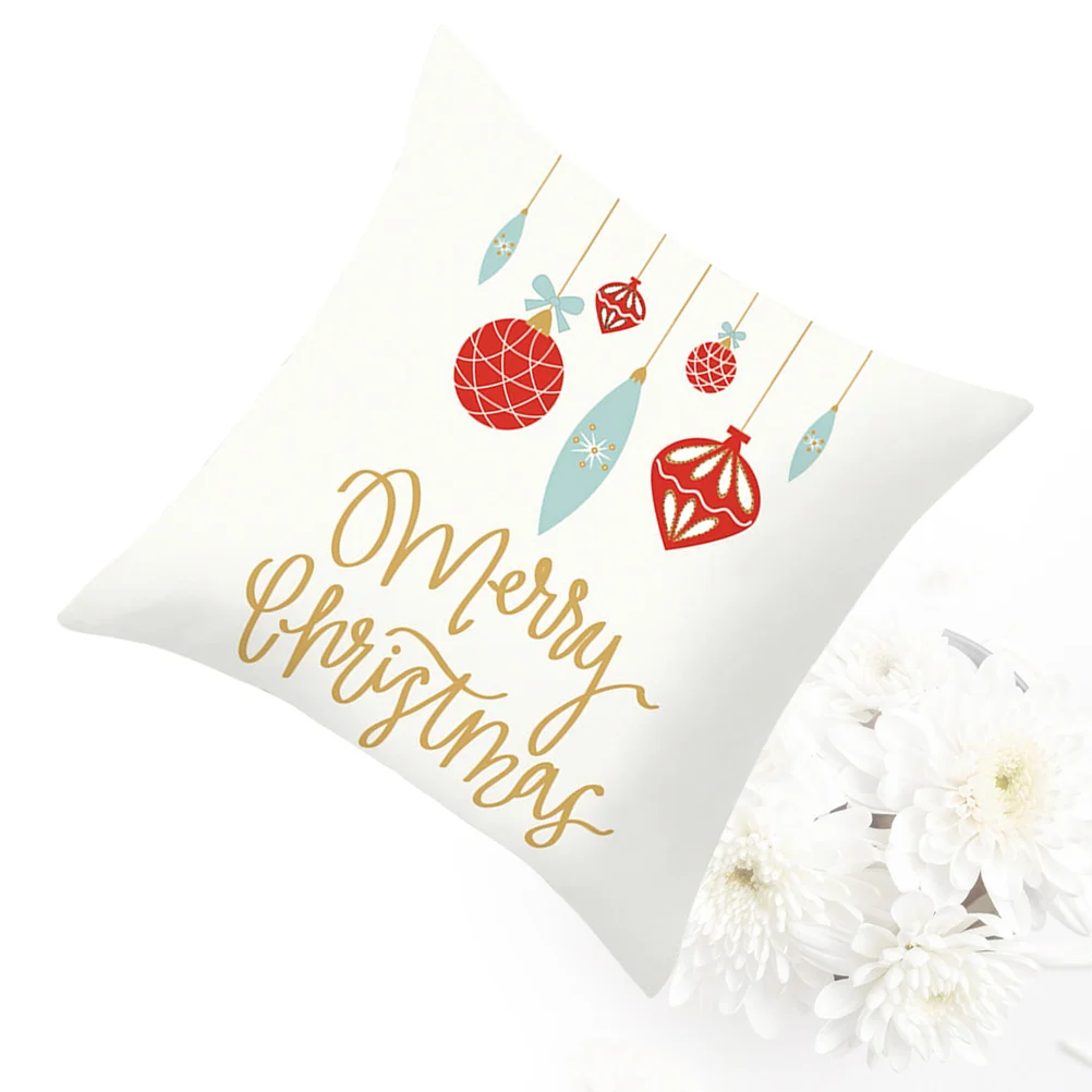 

1PC Xmas Pillow Covers Festibal Pillow Case Couch Pillow Covers Christmas Cushion Case Christmas Room Decoration