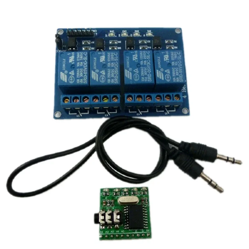 CE005*1 + YC064*1 DC 5 В 12 24 48 напряжение DTMF аудио комплект дистанционного реле MT8870