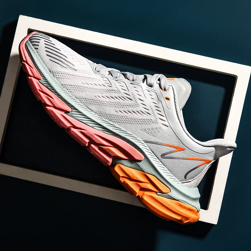 Men sneaker Lightweight Cushioning Outdoor Road Running Shoes Sport Shoes Elastic Men Walking Tenis Masculino Zapatilla Hombre