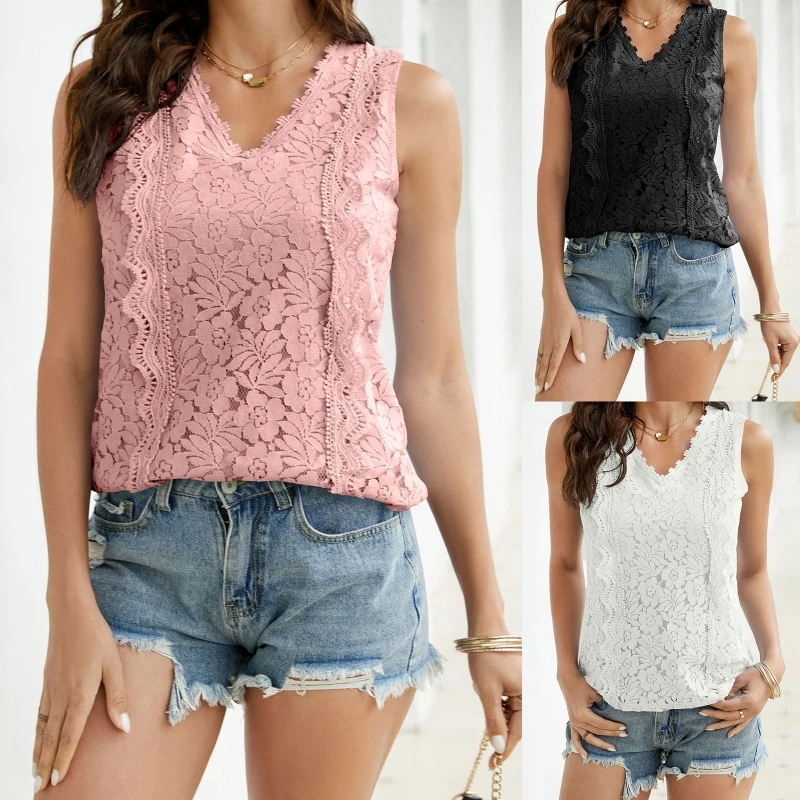 

Летние модные топы H9ED с глубоким V-образным вырезом, свободные рубашки, блузка, Кружевная туника с цветочной вышивкой